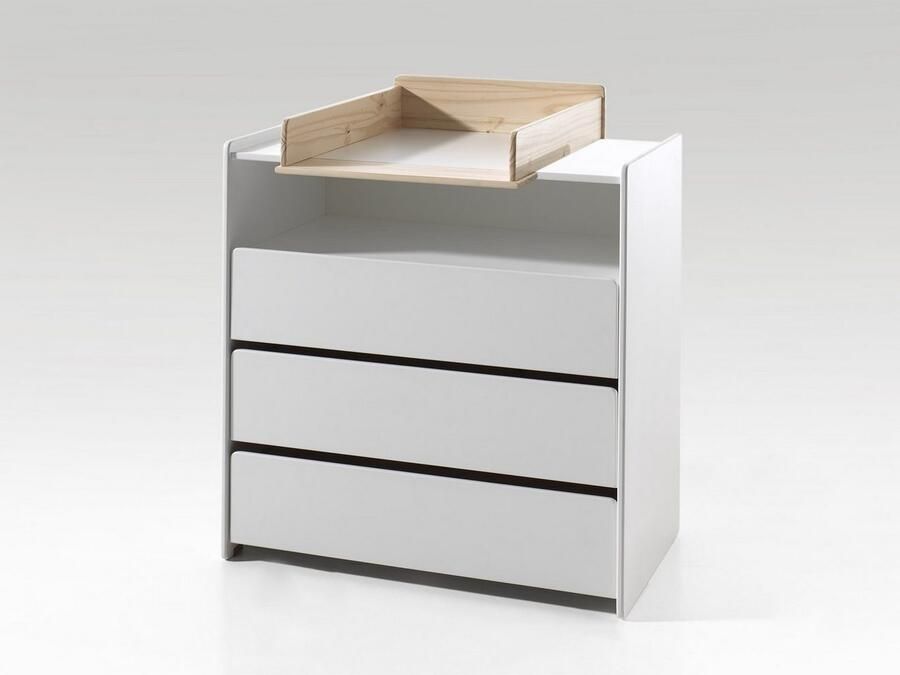 Vipack Aankleedkussen Kiddy verschoningsopzetstuk in massief dennenhout natuurlijk - Foto 3