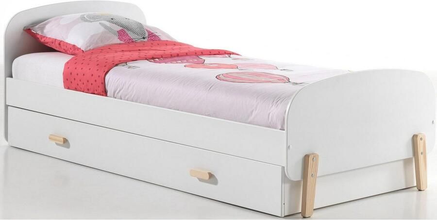 Vipack rolbed Kiddy wit 194x94x20 cm Leen Bakker