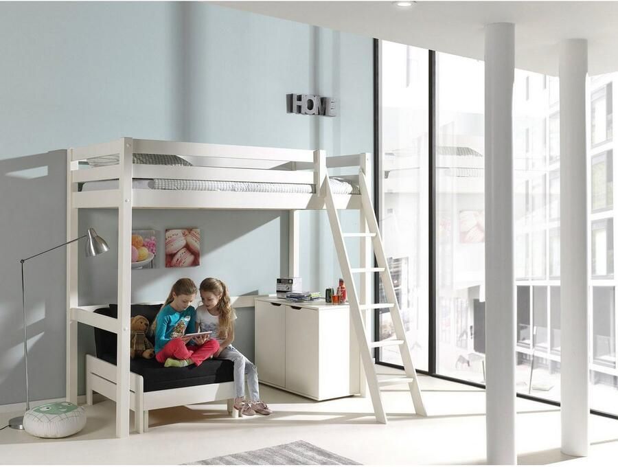 Vipack Hoogslaper met 90x 200 cm ligoppervlak uittrekbare slaapfauteuil