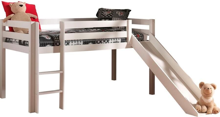 Vipack Hoogslaper Pino incl. lattenbodem ladder glijbaan en valbeveiliging - Foto 4