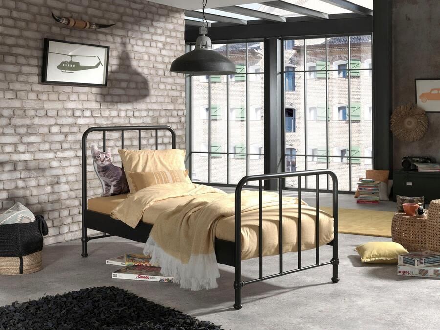 Vipack Kinderbed Bronxx eenpersoonsbed 90 200 zeer stabiel romantische uitstraling - Foto 4