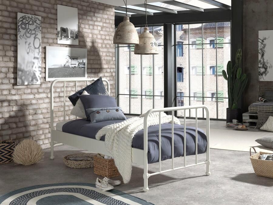 Vipack Kinderbed Bronxx eenpersoonsbed 90 200 zeer stabiel romantische uitstraling - Foto 2