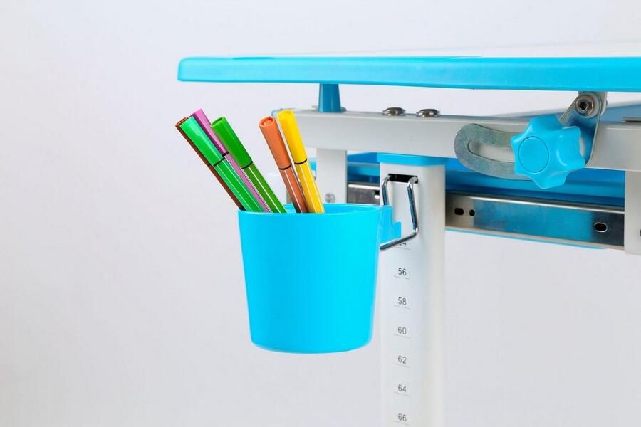 Vipack Kinderbureau Comfortline met hoogteverstelling incl. tas- en bekerhouder incl. stoel en verstelbaar schrijfoppervlak praktische functies (set) - Foto 14