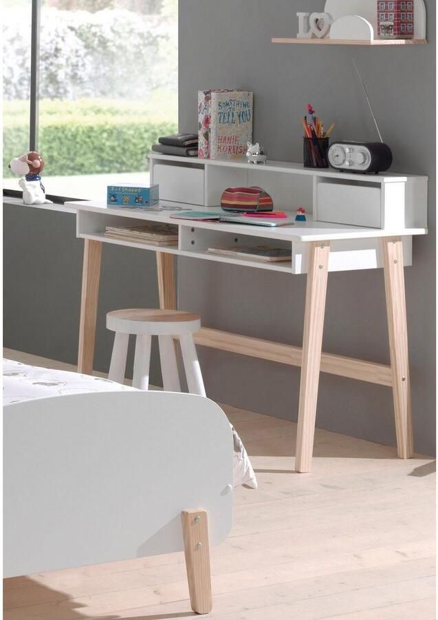 Vipack kinderbureau Kiddy met opzet wit 120x55x90 cm Leen Bakker - Foto 3