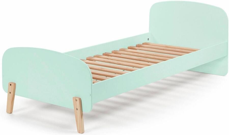 Vipack Kinderledikant Kiddy incl. lattenbodem ligoppervlak 90 200 cm rechtlijnig ontwerp in retro-look hoogwaardig mdf gelakt - Foto 3