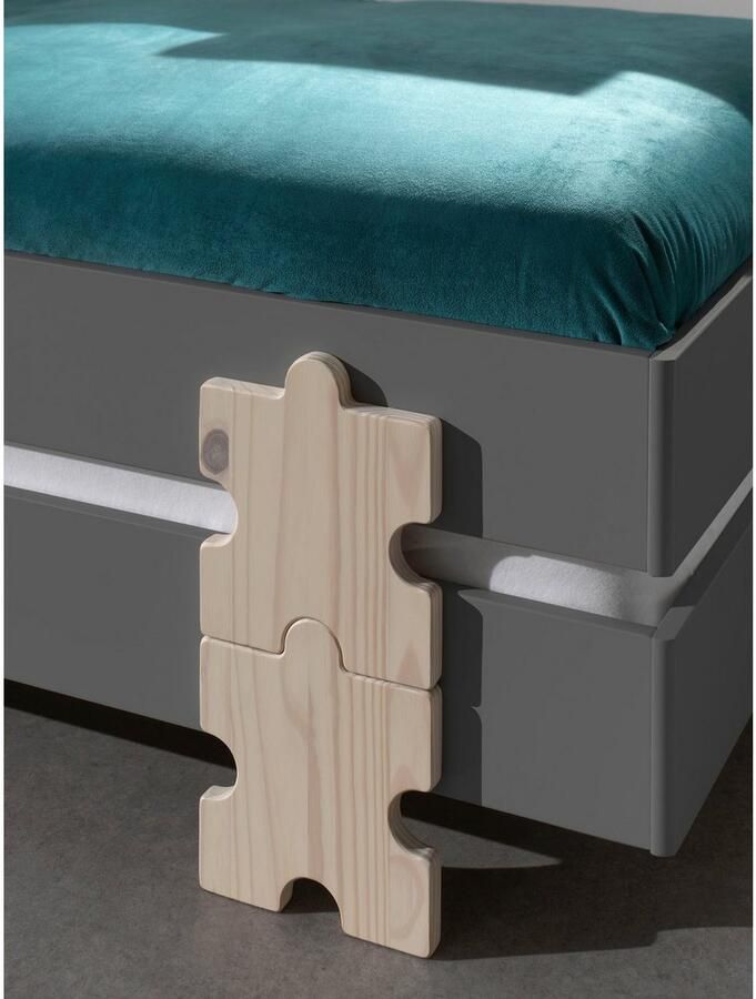 Vipack Kinderledikant Modulo stapelbaar eenpersoonsbed incl. lattenbodem 2 kleuren Ligoppervlak 90 200 cm afzonderlijk of als 2-delige set verkrijgbaar