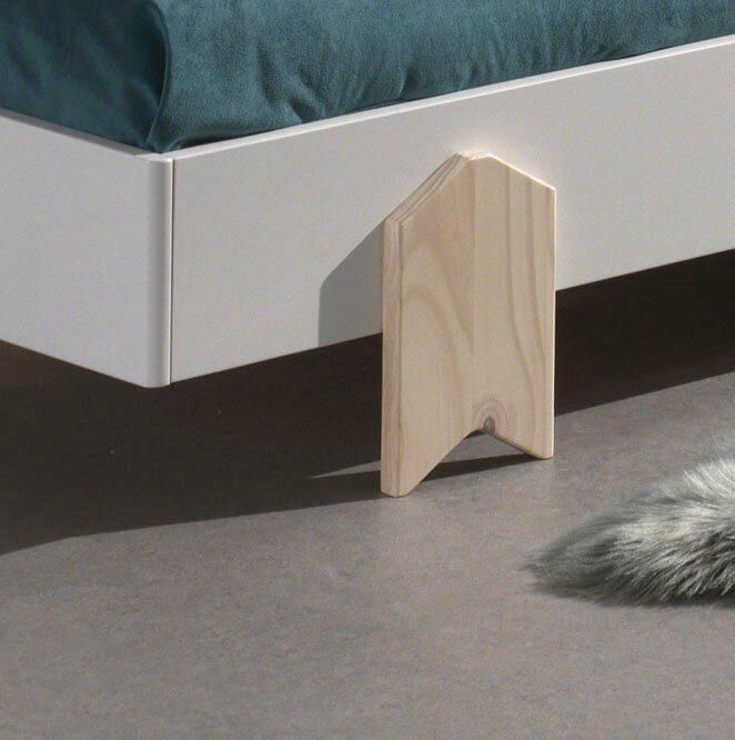 Vipack Kinderledikant Modulo Tienerbed 1-persoons stapelbed met poten in pijl-look - Foto 2