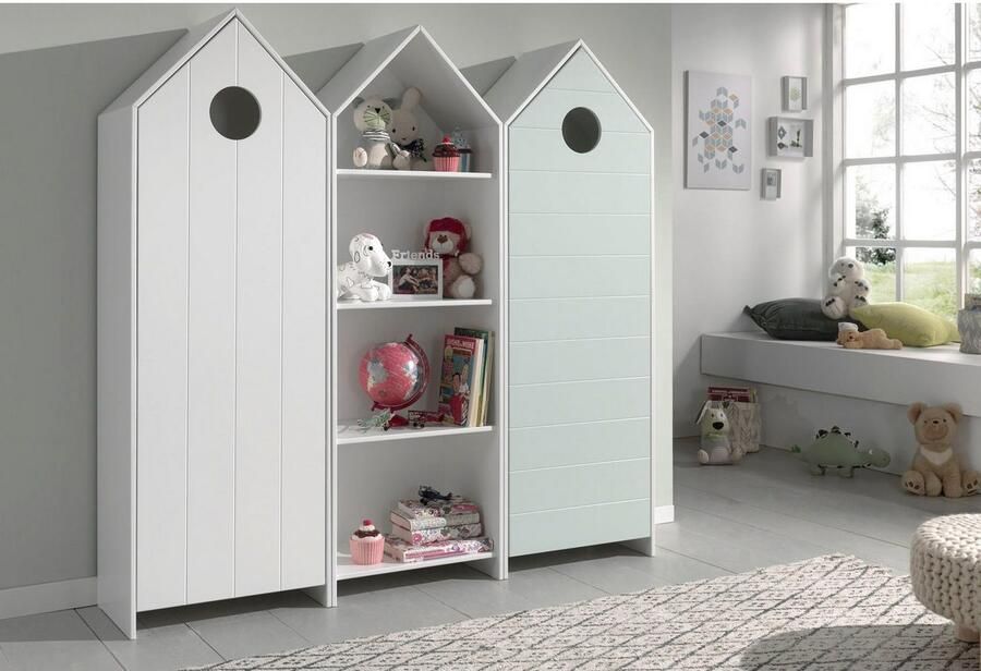 Vipack Kinderrek Casami rek kast met 3 planken en veel opbergruimte - Foto 9