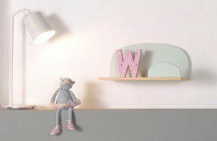 Vipack Kinderrek Kiddy plank massief dennenhout om op te hangen Wandplank MDF componenten gelakt keuze 45 cm of 65 cm breed - Foto 5