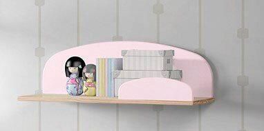 Vipack Kinderrek Kiddy plank massief dennenhout om op te hangen Wandplank MDF componenten gelakt keuze 45 cm of 65 cm breed - Foto 5