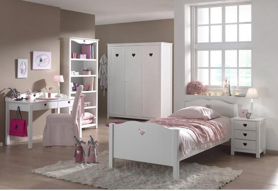 Vipack Baby Nora draaideurkast Amori 159 x 190 x 57 cm wit kinderkast - Foto 2