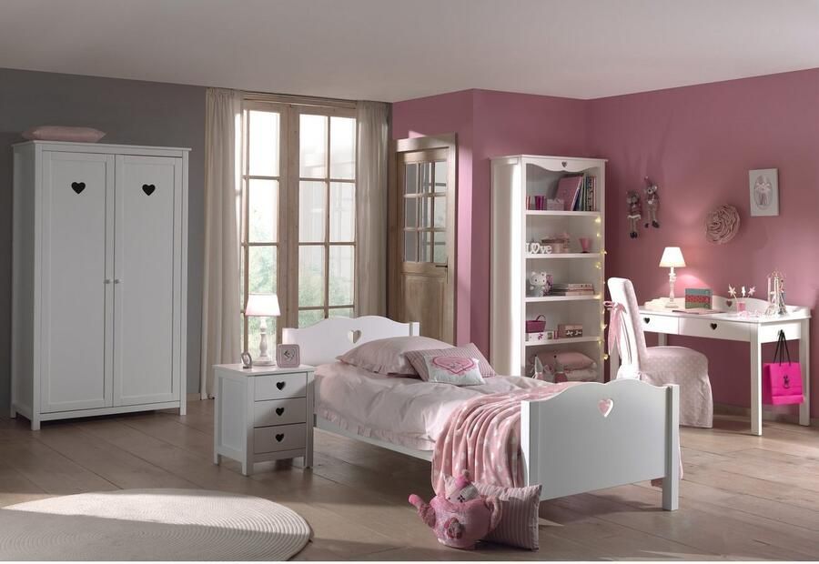 Vipack 2-deurs kledingkast Amori wit 190x110x57 cm Leen Bakker - Foto 2