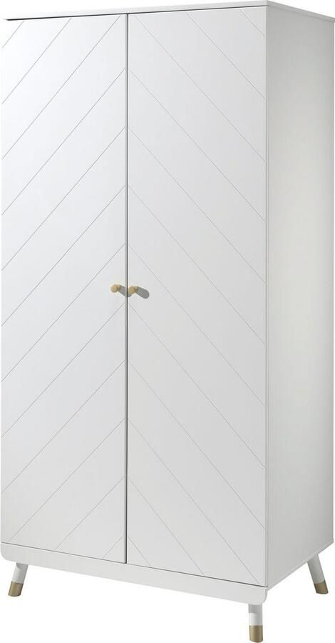 Vipack Kledingkast Ruime 2-deurs kledingkast in landhuis-look 2 vakken - Foto 10