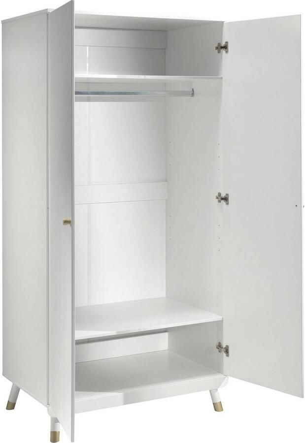 Vipack Kledingkast Ruime 2-deurs kledingkast in landhuis-look 2 vakken - Foto 6