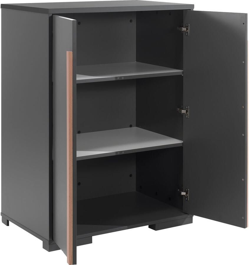 Vipack Kledingkast Londen kledingkast voor de kinderkamer Linnenkast met melamine-oppervlak en soft-closetechniek