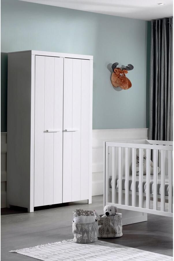 Vipack Kledingkast Ruime 2-deurs kledingkast in landhuis-look 2 vakken - Foto 8