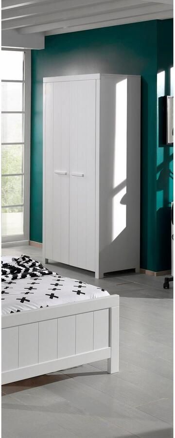 Vipack Kledingkast Ruime 2-deurs kledingkast in landhuis-look 2 vakken - Foto 11