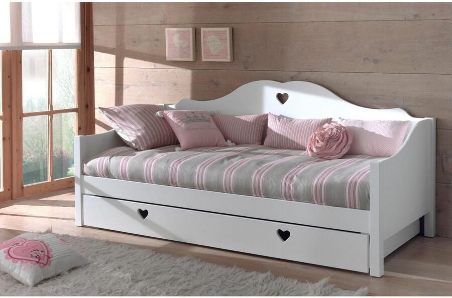 Vipack Lade Amori op wielen om onder het bed te schuiven biedt veel opbergruimte in de kamer wit gelakt - Foto 2