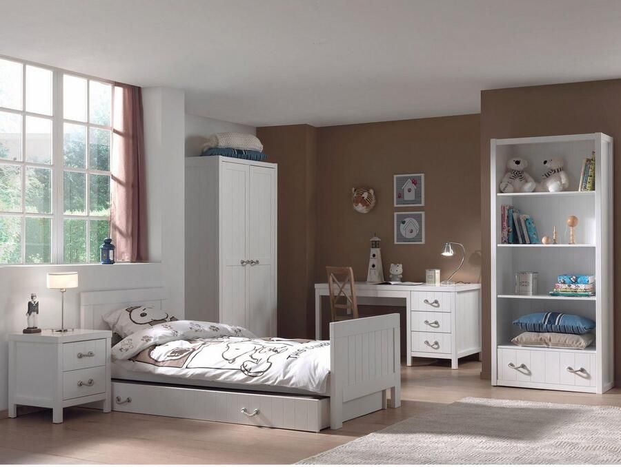 Vipack 2-deurs kledingkast Lewis wit 205 8x96 8x80 cm Leen Bakker - Foto 5