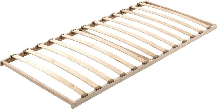 Vipack Lattenbodem met 13 verende latten van verlijmd hout in kunststof kappen (1 stuk)