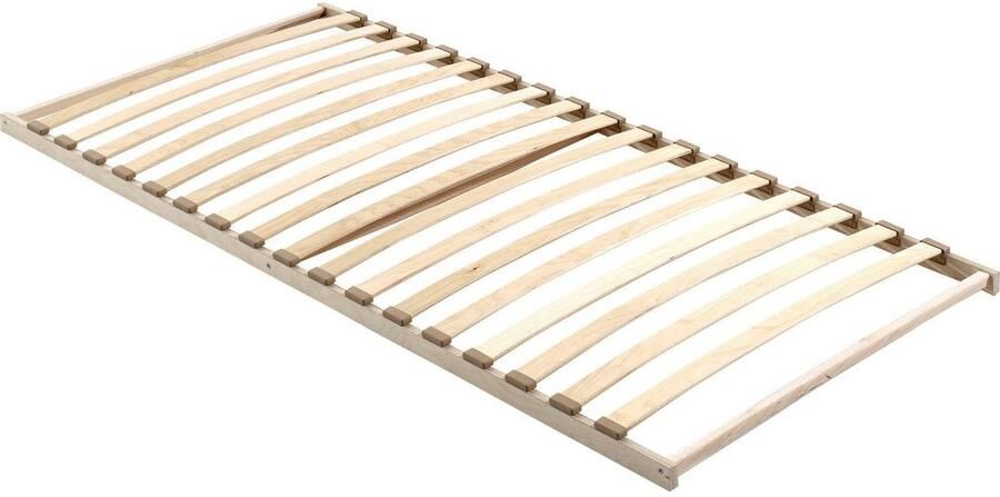 Vipack Lattenbodem met 17 verende latten van verlijmd hout in kunststof kappen (1 stuk)