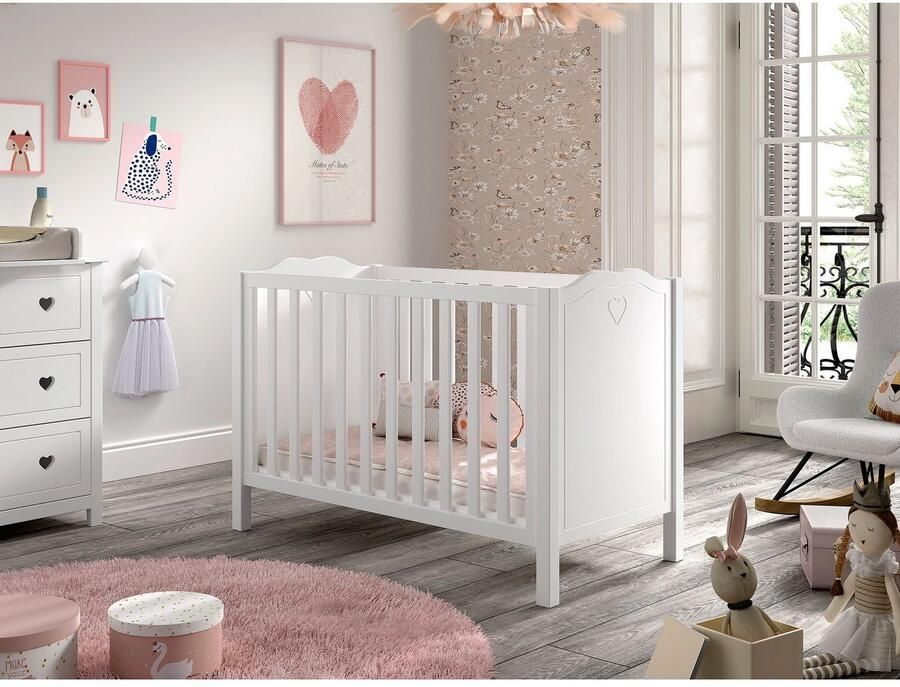 Vipack Ledikantje Amori 60 120 met verstelbare lattenbodem zeer stevig gebouwd