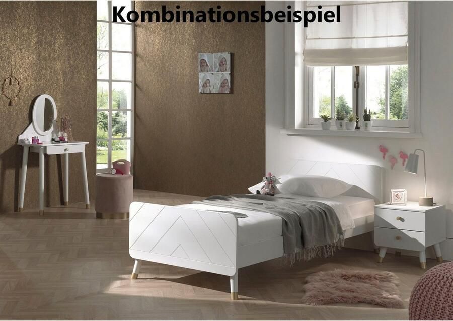 Vipack Kinderkaptafel Billy met spiegel hout wit - Foto 2