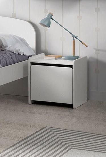 Vipack Nachtkastje Kiddy met 1 draaideur daarachter een groot vak stabiel gebouwd hij kan rechts of links geplaatst worden - Foto 6