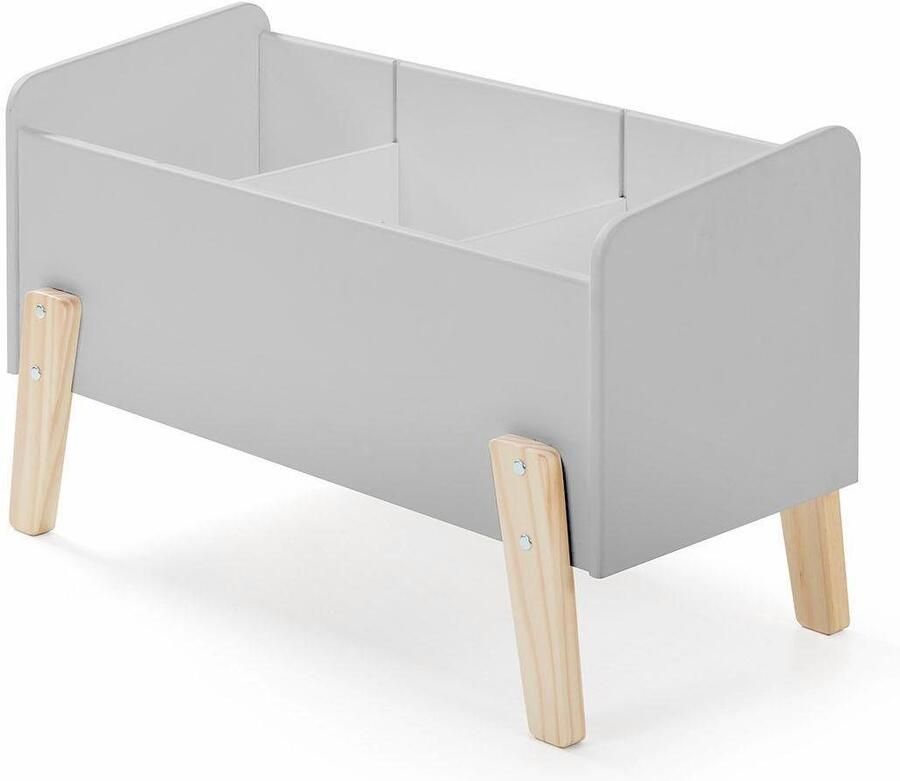 Vipack Speelkoffer Kiddy 80 x 39 x 47 cm grijs