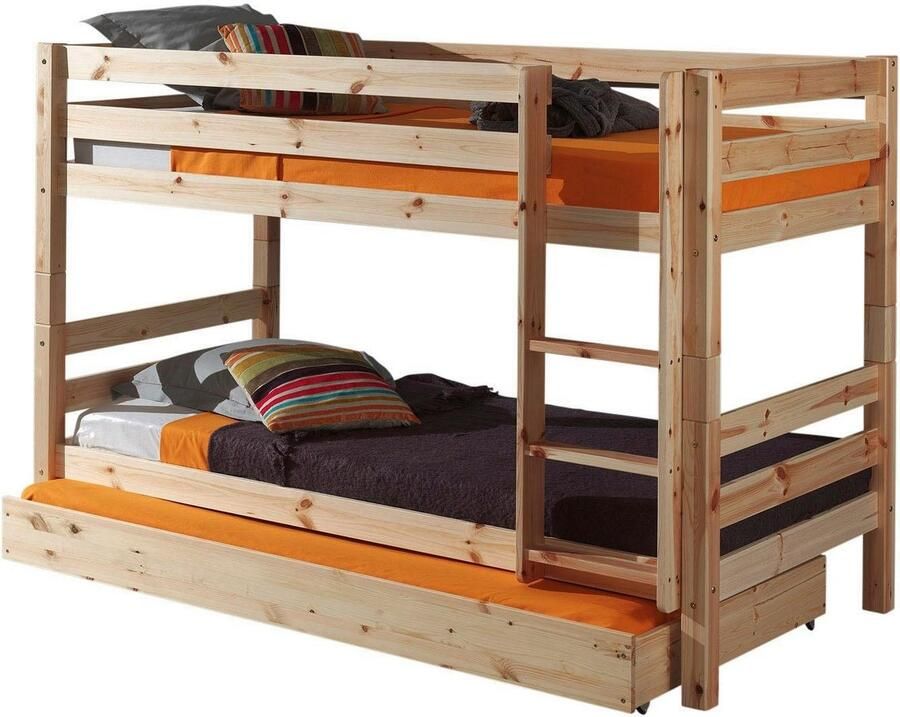 Vipack Stapelbed Pino incl. lattenbodem ladder en valbeveiliging