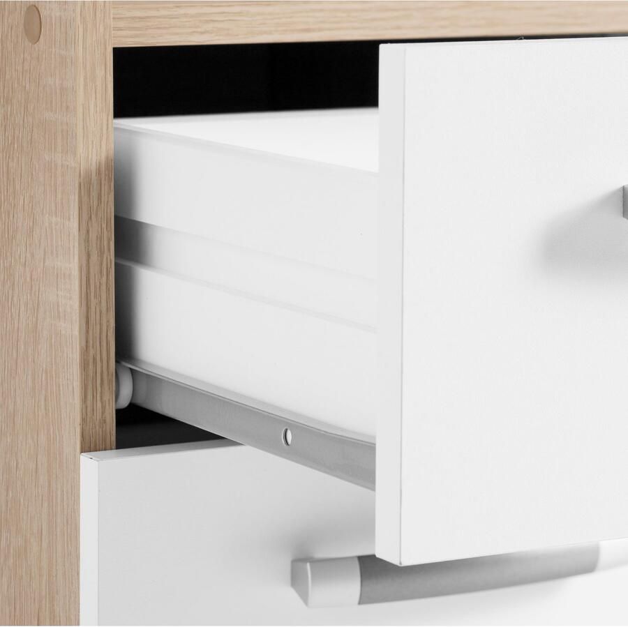 VOGL Möbelfabrik Bureau Sam Breedte 137 cm met uittrekplank voor het toetsenbord en towervak