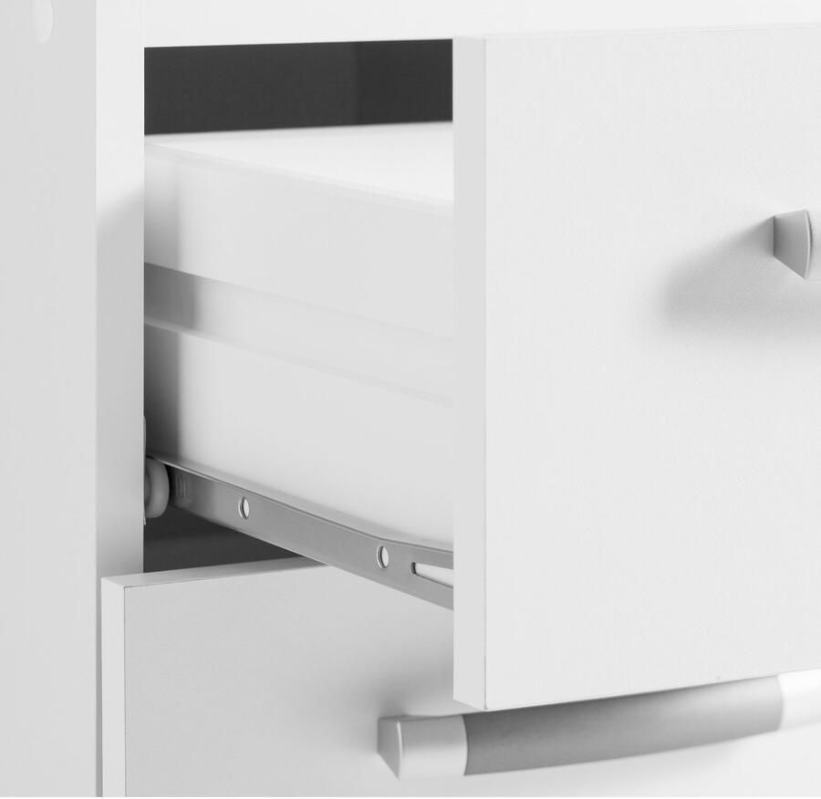 VOGL Möbelfabrik Bureau Sam Breedte 137 cm met uittrekplank voor het toetsenbord en towervak