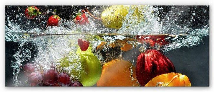 Wall-Art Keukenwand Verfrissend fruit panorama (1-delig)