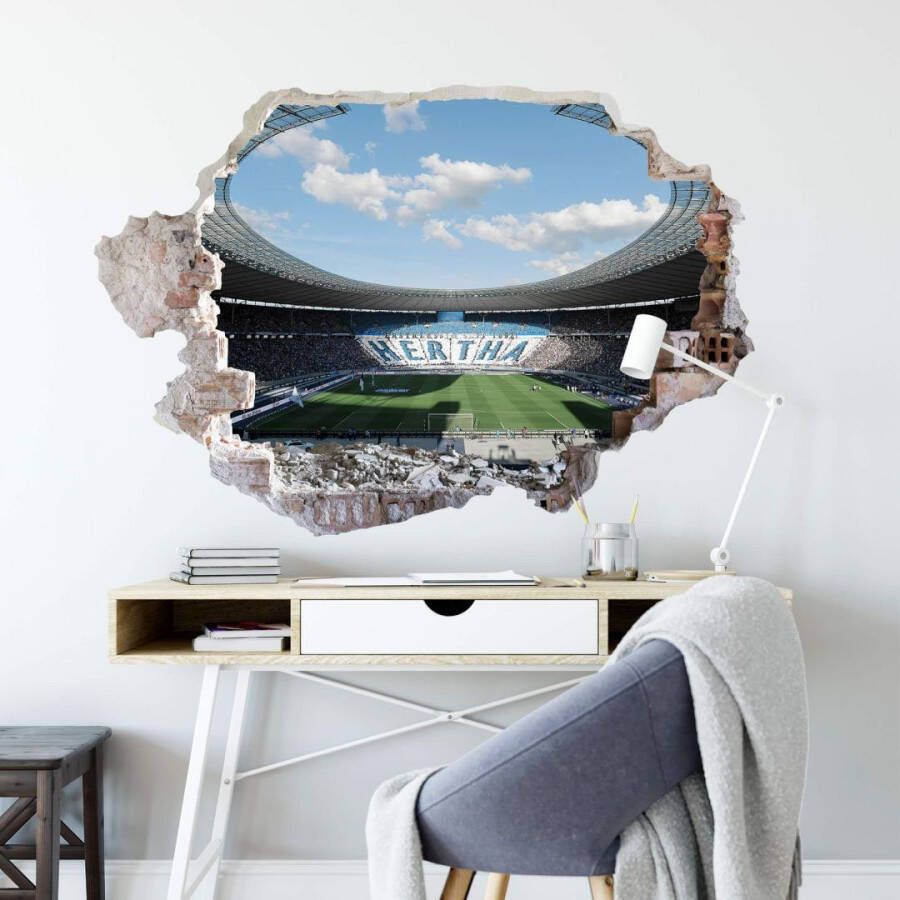 Wall-Art Wandfolie 3D Arena Hertha stadion overdag (1 stuk)