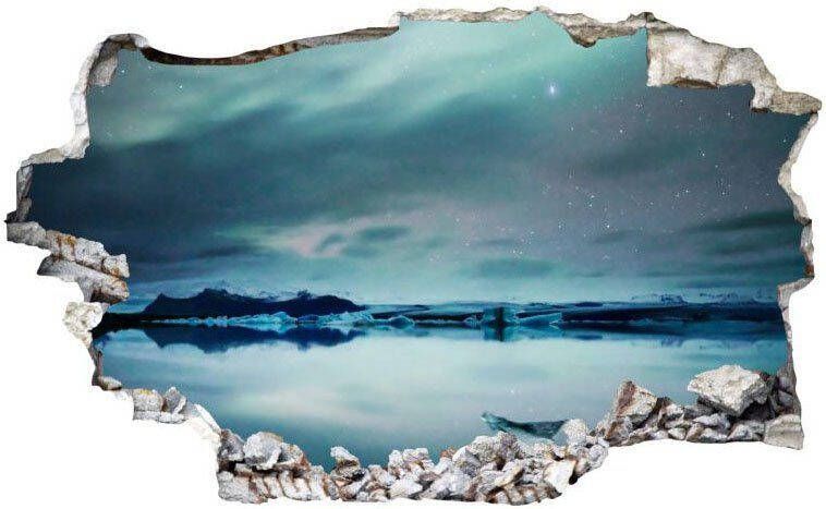 Wall-Art Wandfolie Aurora Borealis Sticker 3D Noordpool (1 stuk)
