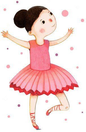 Wall-Art Wandfolie Dansende ballerina's roze rood (1 stuk)