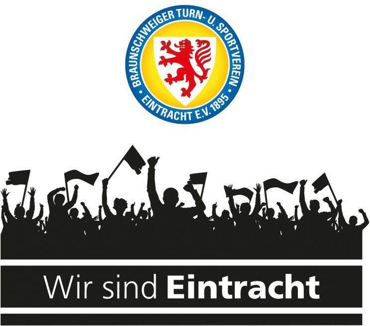 Wall-Art Wandfolie Eintracht Brunswijk fans logo (1 stuk)