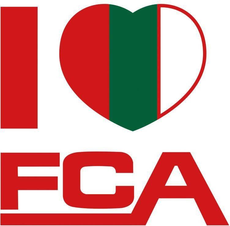 Wall-Art Wandfolie FC Augsburg I love FCA (1 stuk)