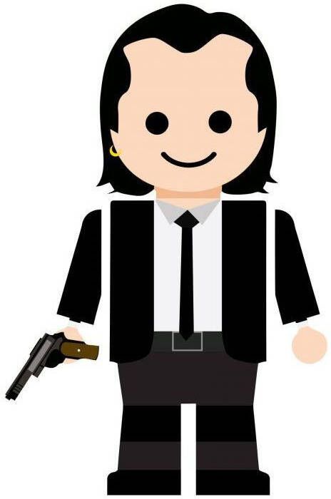 Wall-Art Wandfolie Pulp Fiction Vincent Vega (1 stuk)