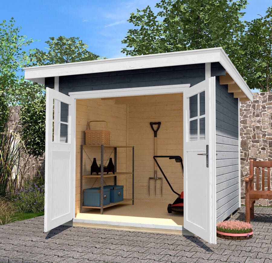 WEKA Tuinhuis 179 Gr3 Grijs 240x295cm