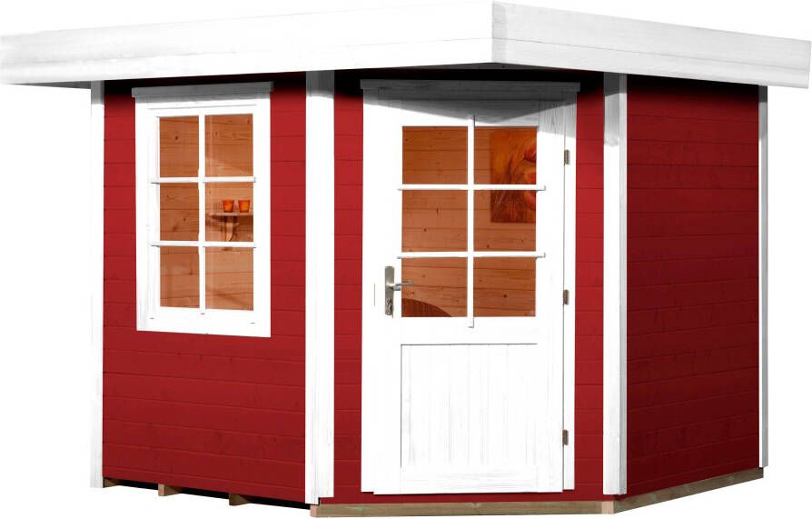 WEKA Tuinhuis 213 Gr1 Rood 238x238cm