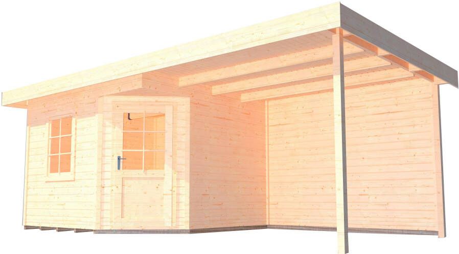 WEKA Tuinhuis Met Overkapping 213 Type B Gr1 238x541cm