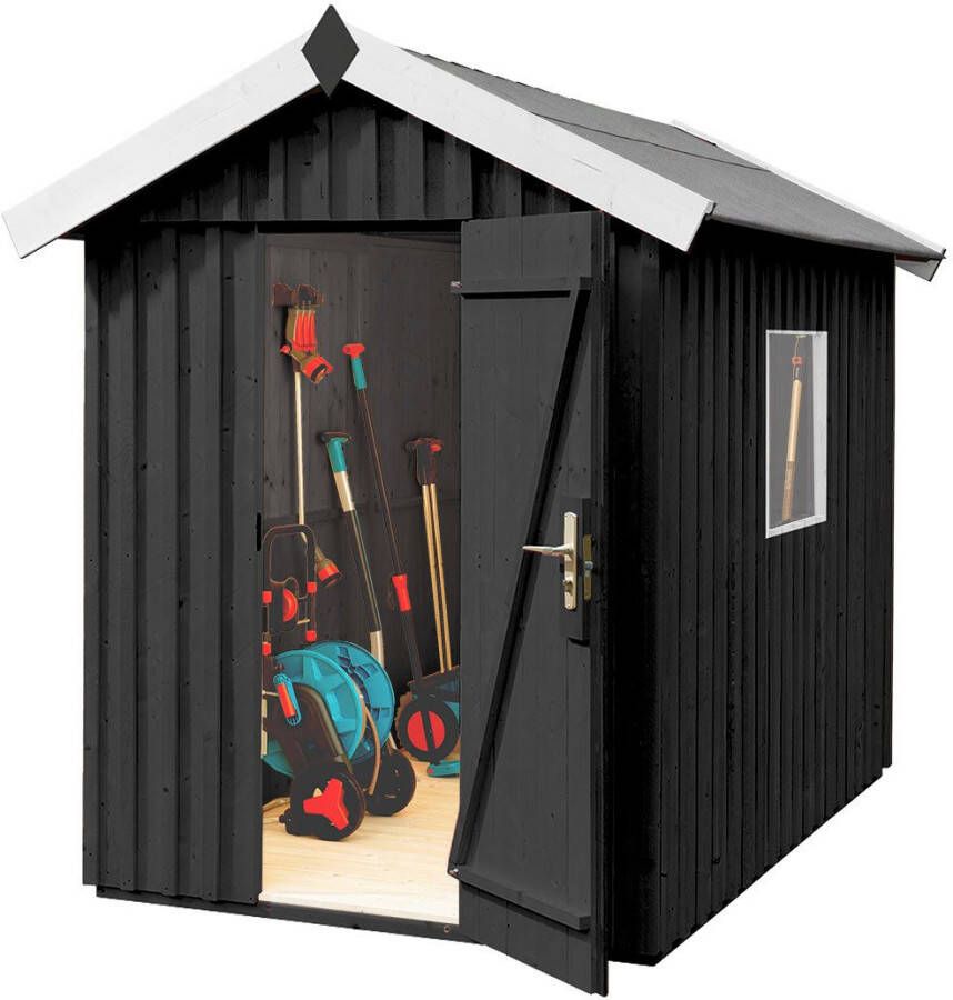 WEKA Tuinhuis Zweeds 348 Gr2 Antraciet 162x246cm