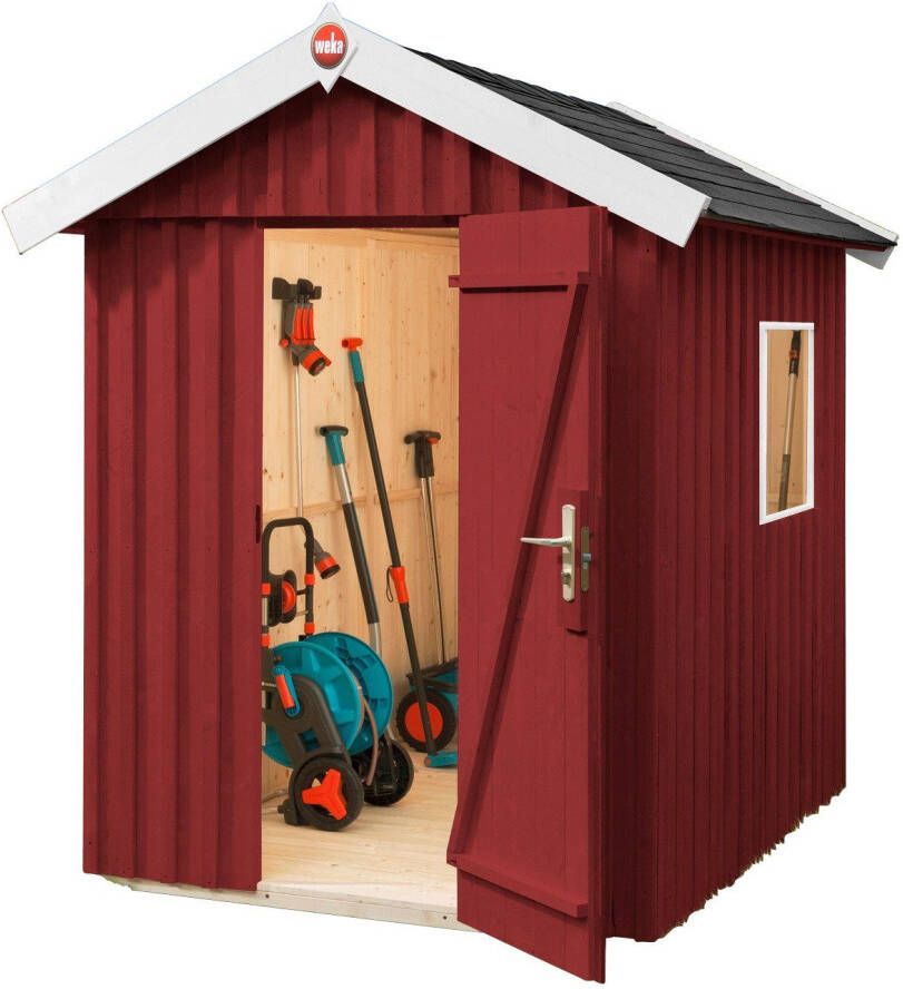 WEKA Tuinhuis 348 Gr2 Rood 162x246cm