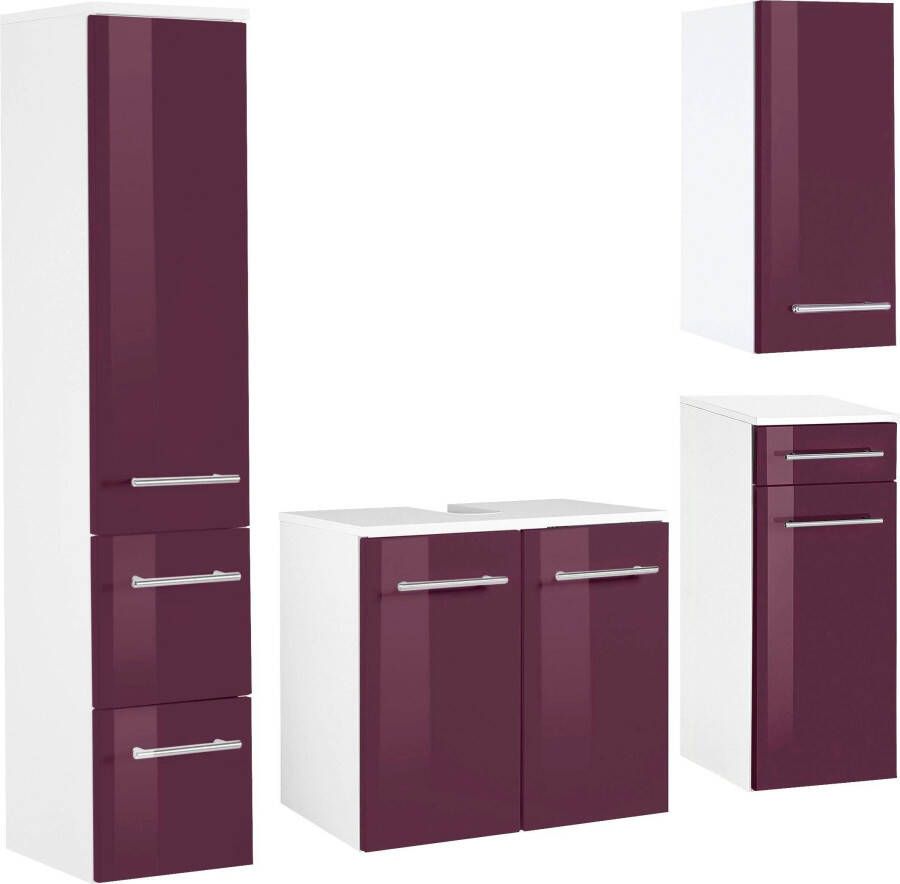 Welltime Badkamerserie Venetië Wastafelonderkast (breedte 50 cm) hangend kastje onderkast (4-delig)