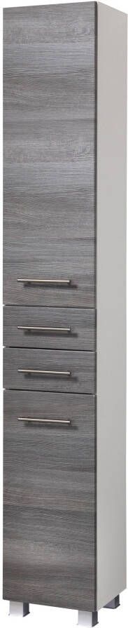 Welltime Hoge kast Trento Badkamermeubels zijkast breedte 30 cm veel opbergruimte Made in Germany