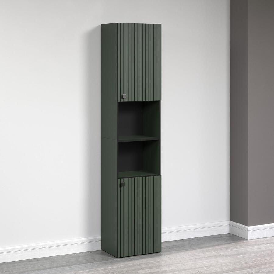 Welltime Hoge kast Amrum Badkamerkast met en zonder lade (B D H) 40-70 31 186 cm (1 stuk)