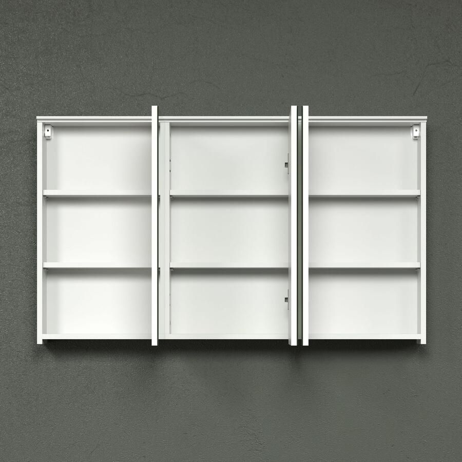 Welltime Spiegelkast Premont Spiegelkast met deurdemper (B D H) 120 17 70 cm (1 stuk)