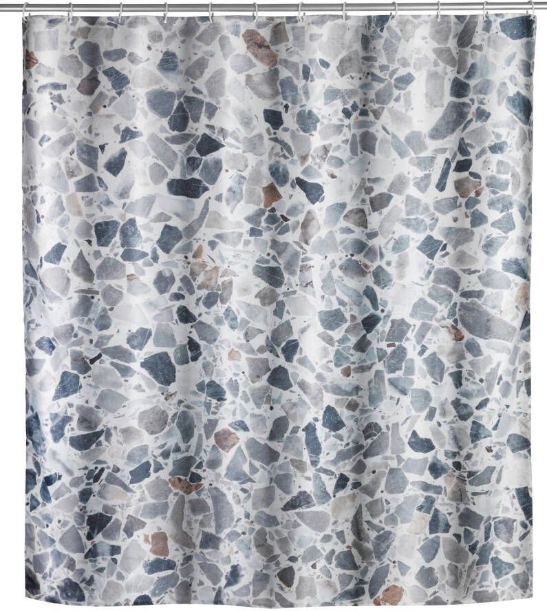 Wenko Douchegordijn Terrazzo Hoogte 200 cm textiel (polyester)