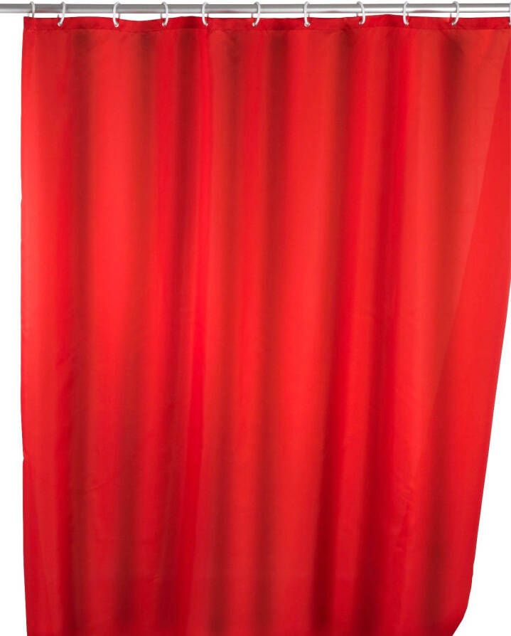 Wenko Douchegordijn Uni Red Hoogte 200 cm wasbaar